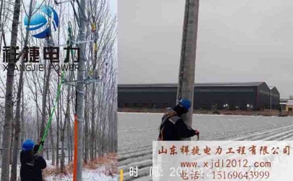祥捷電力：專業(yè)搶修人員抵抗寒潮，做好全力保電工作
